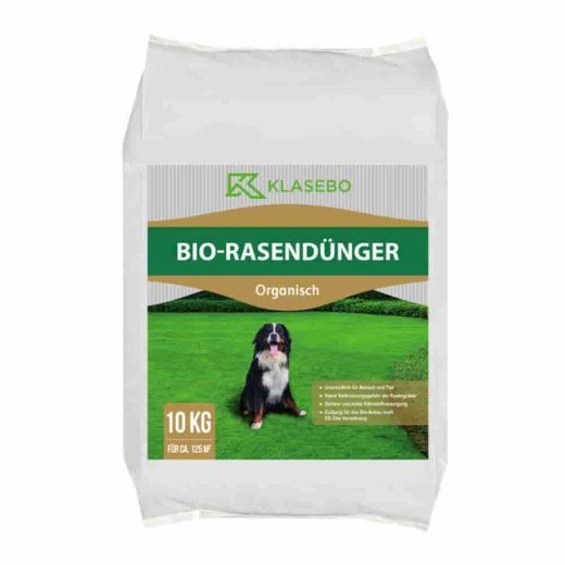 10,5kg Bio-Rasendünger KLASEBO organisch 8+3+6 NPK