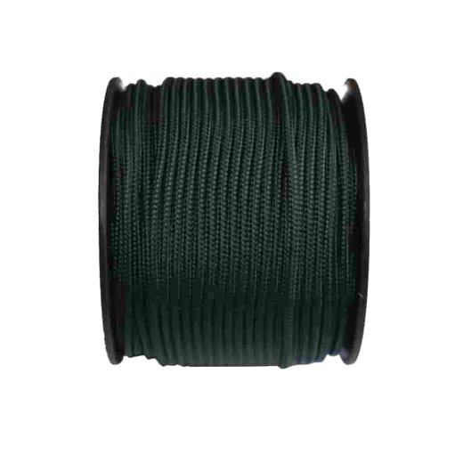 Befestigungs Kordel,PP geflochten, 2,5mm schwarzgrün