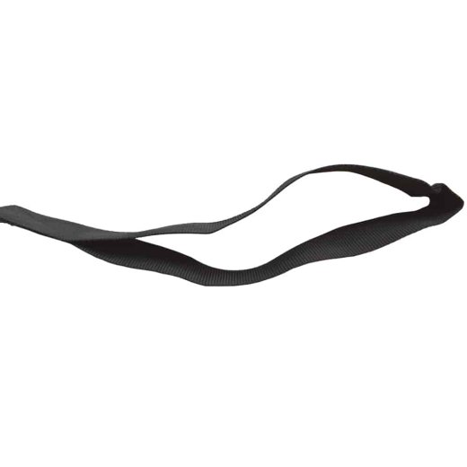 10m Gurtband mit Schlaufen, schwarz 6cm breit