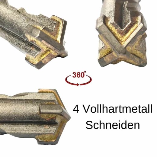 Hammerbohrer für SDS-PLUS 4-Schneider Ø 5,0mm x 160mm Länge