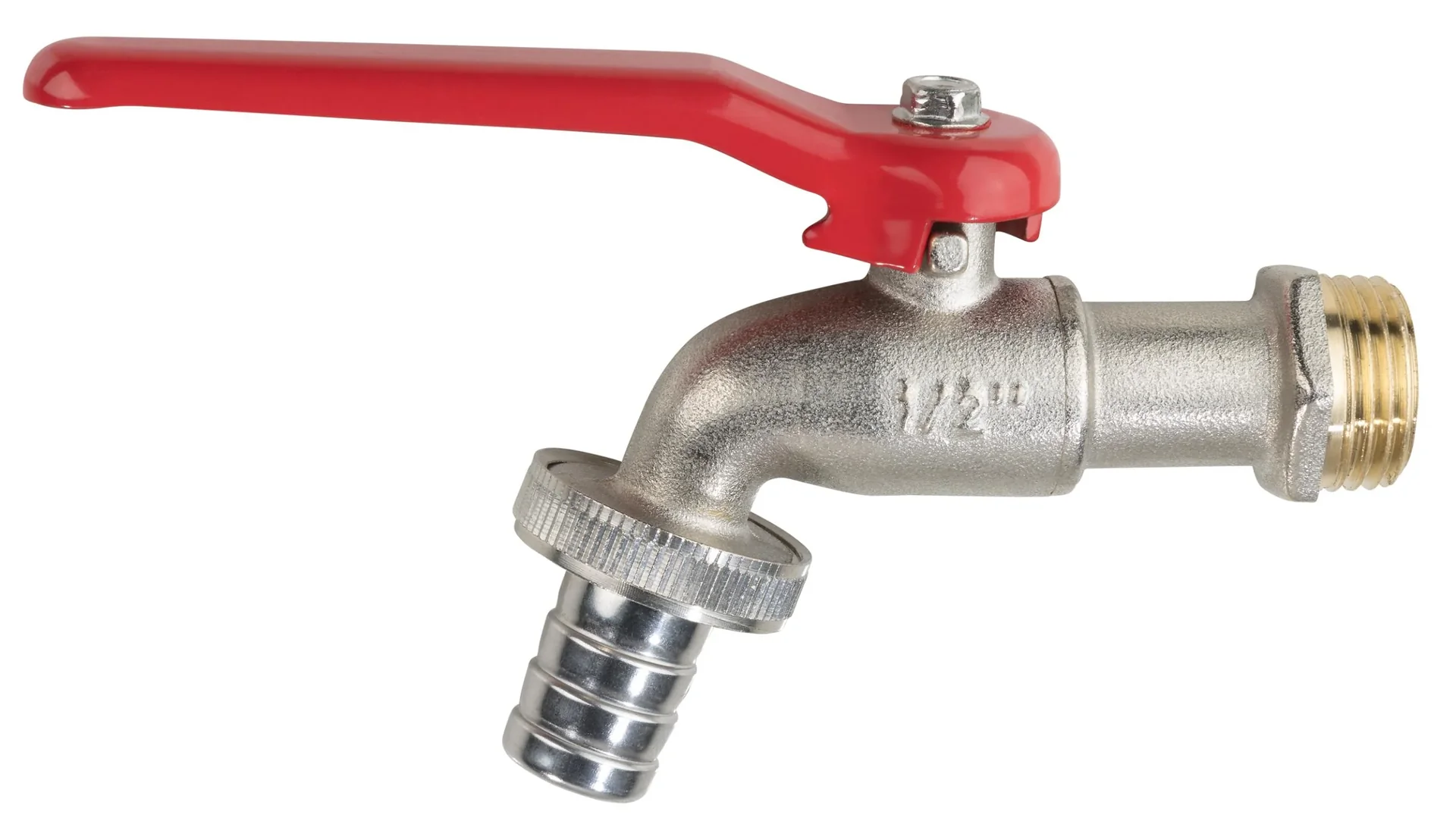 Kugelauslaufhahn 1/2", Gewindegröße 3/4" am Ausgang - 0