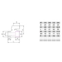 Kugelhahn Mini aus Messing mit rotem Griff, 3/8" AG x 3/8" IG-0