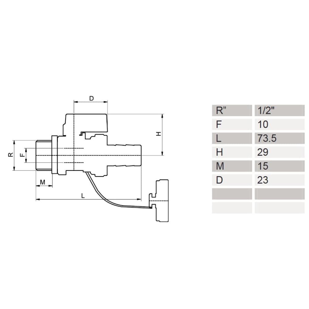 KFE Kugelhahn 1/2"-0