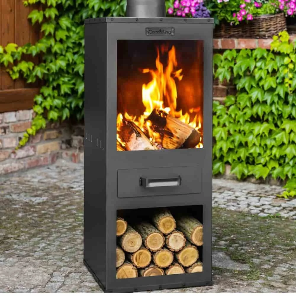 Gartenkamin „ROSA“  - aus Naturstahl-0