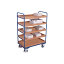 Etagenwagen hoch mit 5 Tabletts 250 kg Traglast Typ S + EasySTOP-0