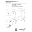 Tischwagen mit 2 Etagen, Wannen verschraubt, Rand 25 mm + EasySTOP-0
