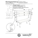 Etagenwagen mit 3 Böden 400 kg Typ L + EasySTOP-0