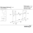 Reifenwagen 300 kg mit 2 Etagen thermoplastische Gummibereifung 1205 x 780 x 1430 mm-1