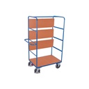 Etagenwagen hoch mit 3 klappbaren Böden Typ L + EasySTOP-0