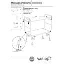 Etagenwagen mit 2 Böden 250 kg Traglast Typ XL + EasySTOP-1