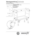 Etagenwagen mit 2 Tabletts 250 kg Traglast Typ XL + EasySTOP-1