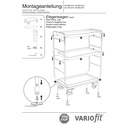 Etagenwagen hoch 3 Tabletts 250 kg Traglast Typ XL + EasySTOP-1