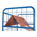 Etagenwagen hoch mit 3 klappbaren Böden Typ L + EasySTOP-1