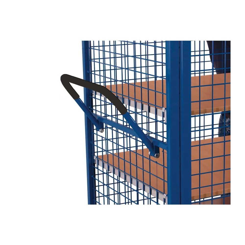 Etagenwagen mit 1 festen und 4 variablen Böden Drehgriff-Doppelflügeltür + EasySTOP Typ L-0