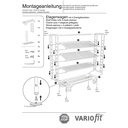 Etagenwagen mit 4 Drahtgitterböden pulverbeschichtet 250 kg Typ M + EasySTOP-1