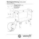 Etagenwagen mit 2 Tabletts 250 kg Typ M + EasySTOP-1