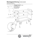 Etagenwagen mit 3 Tabletts 250 kg Typ M + EasySTOP-1