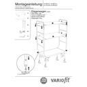 Etagenwagen hoch mit 3 Böden 250 kg Typ M + EasySTOP-1