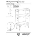 Etagenwagen hoch mit 3 Tabletts 250 kg Traglast Typ M + EasySTOP-1