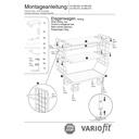 Paketwagen mit 2 Gitterwänden + 3 Böden 500 kg Traglast Typ M + EasySTOP-0