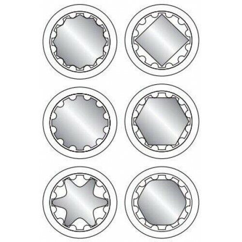 5 Stecknüsse 1/2" Spline (XZN) Lang-Nuss SW 22, 24, 27, 30, 32 Cr-V - #190925