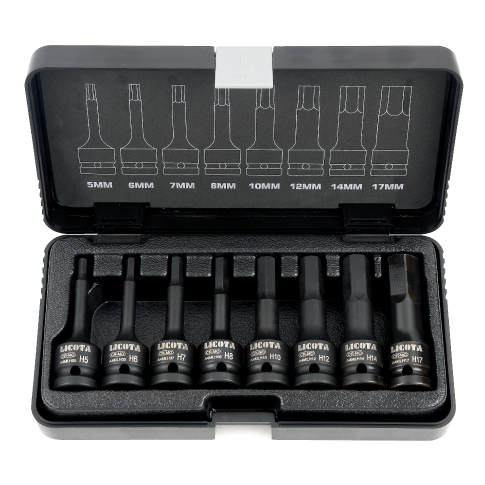 Schlagschrauber-Nuss-Set 3/8" Torx T20 -T60 / L=60mm 8tlg. Cr-Mo#_4