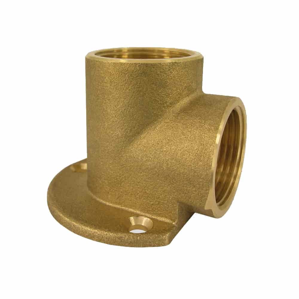 Gewindefitting Messing Wandscheibe 1/2" IG  x 1/2" IG