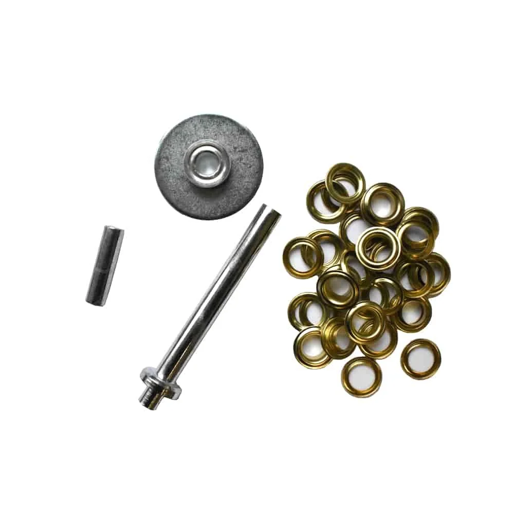 Ösen Set mit Stanzwerkzeug, 11mm, 15-teilig