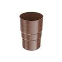 Fallrohrverbinder braun, Fallrohrmuffe 63mm, Rinnenverbinder