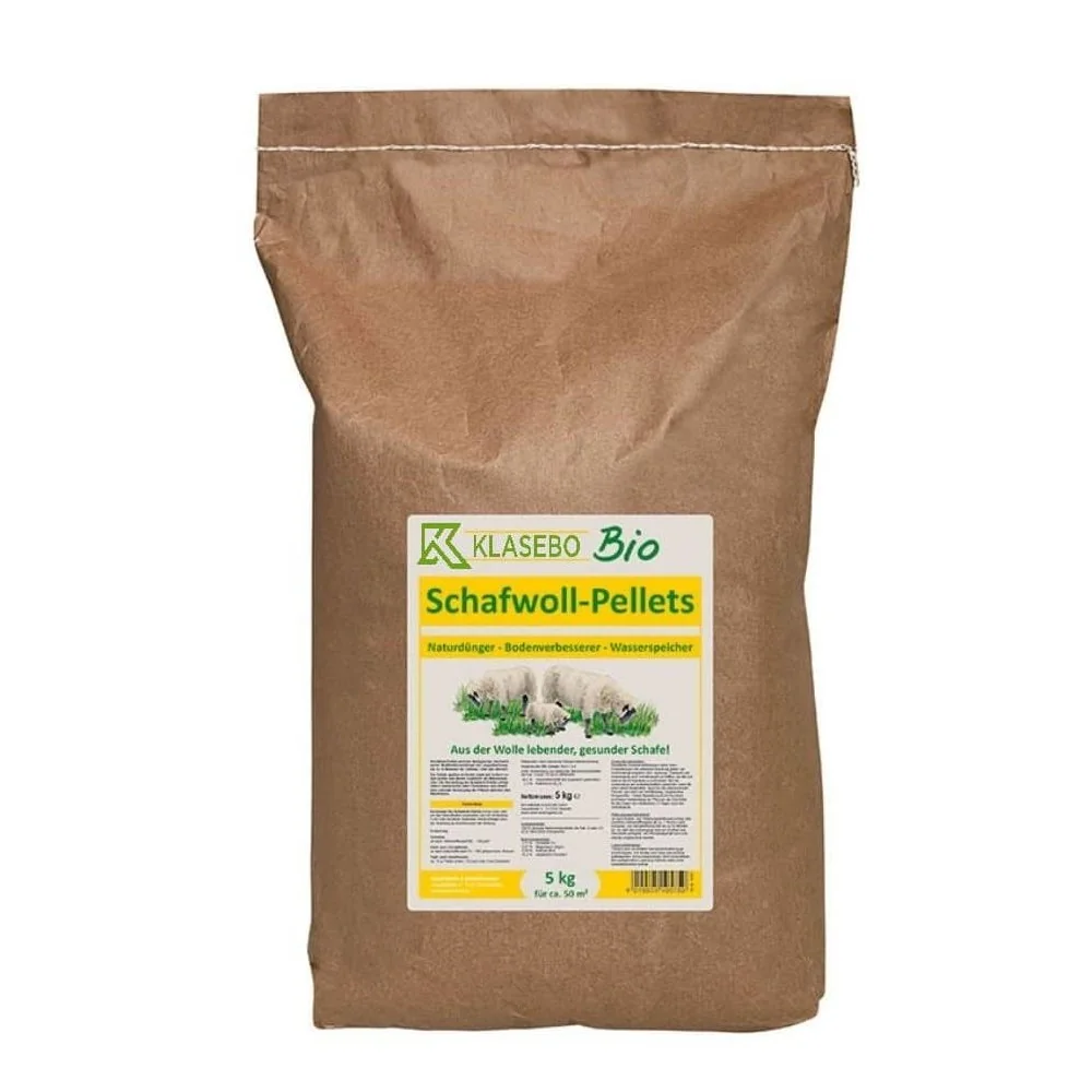 Schafwoll-Pellets Bio 5 kg fr ca. 50 - 100 m