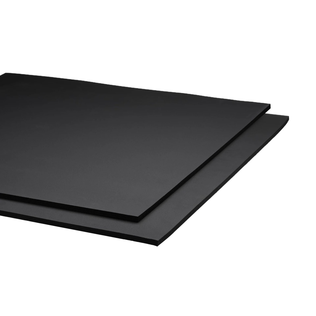Rohrisolierplatte AEROFLEX HT aus geschlossenzelligem EPDM-Schaum, 50 mm, Plattenformat 2 × 1 m, schwarz