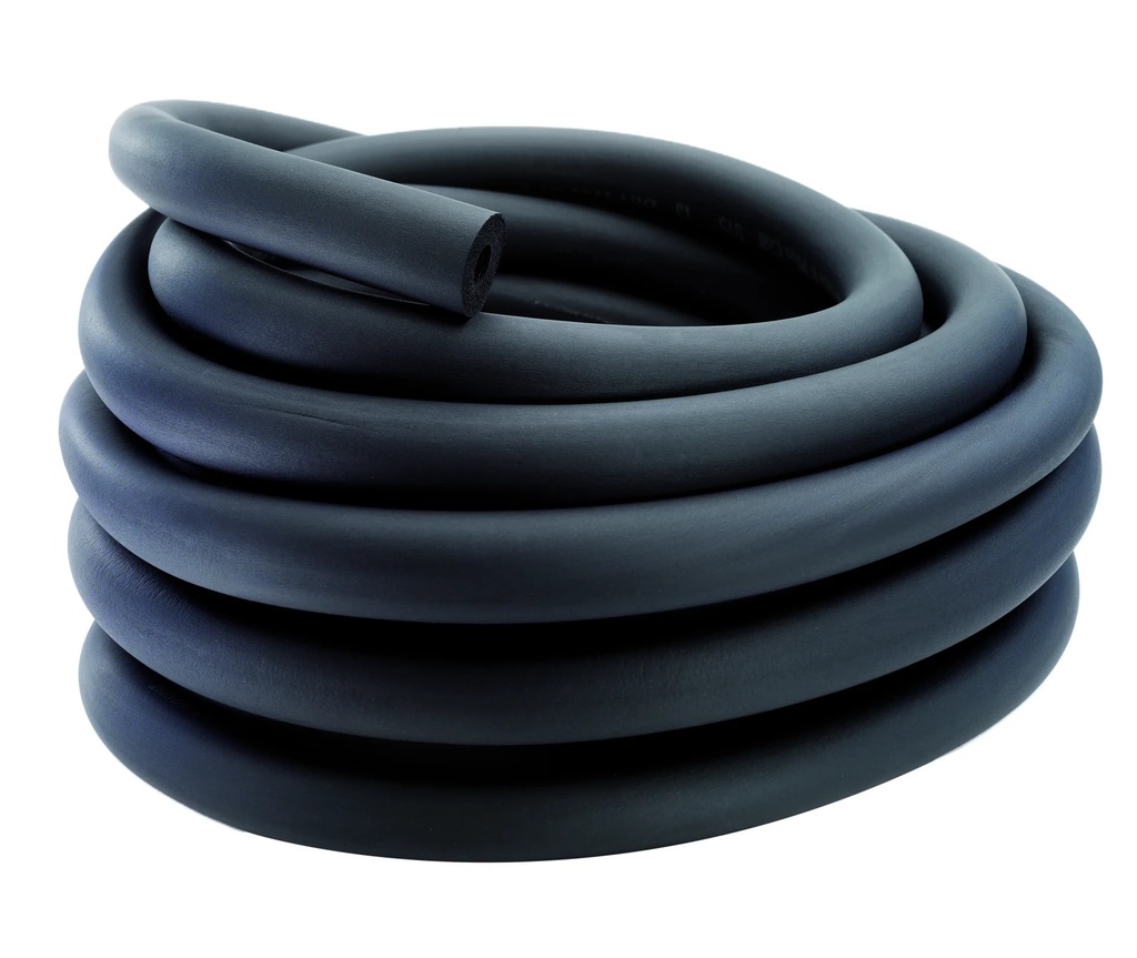 Rohrisolierung AEROFLEX HT Coil aus EPDM-Kautschuk, für 18-mm-Rohre, 6 mm Dämmdicke, 45-m-Rolle, schwarz