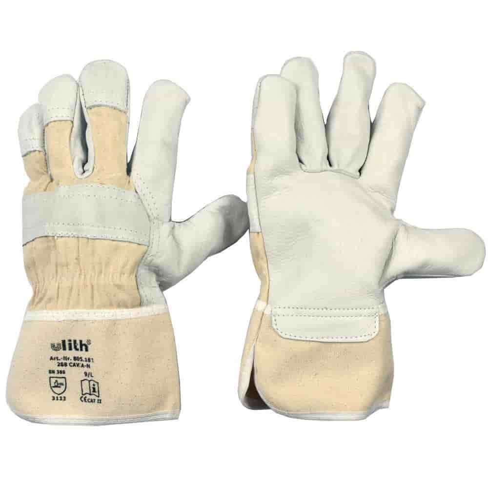 Arbeitshandschuhe, Leder Arbeitshandschuhe Gr. L/9, Rindvollleder