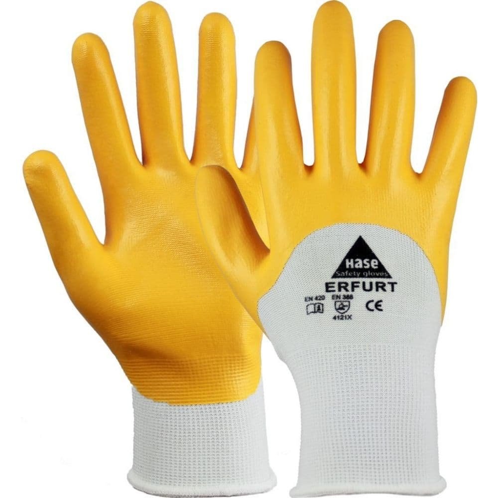 Arbeitshandschuhe, Nitril, Gr. 12, gelb