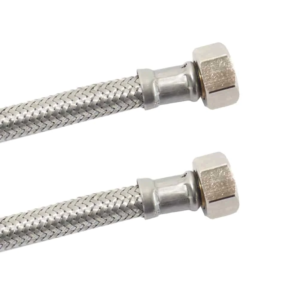 Panzerschlauch DVGW, Edelstahl, Flexibel, 1/2 Zoll, 3/4 Zoll, Sanitär