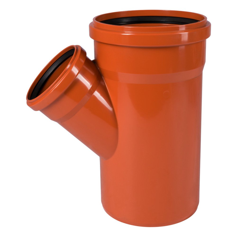 KG Abzweig DN 200, Abwasser Abzweig, 45 Grad