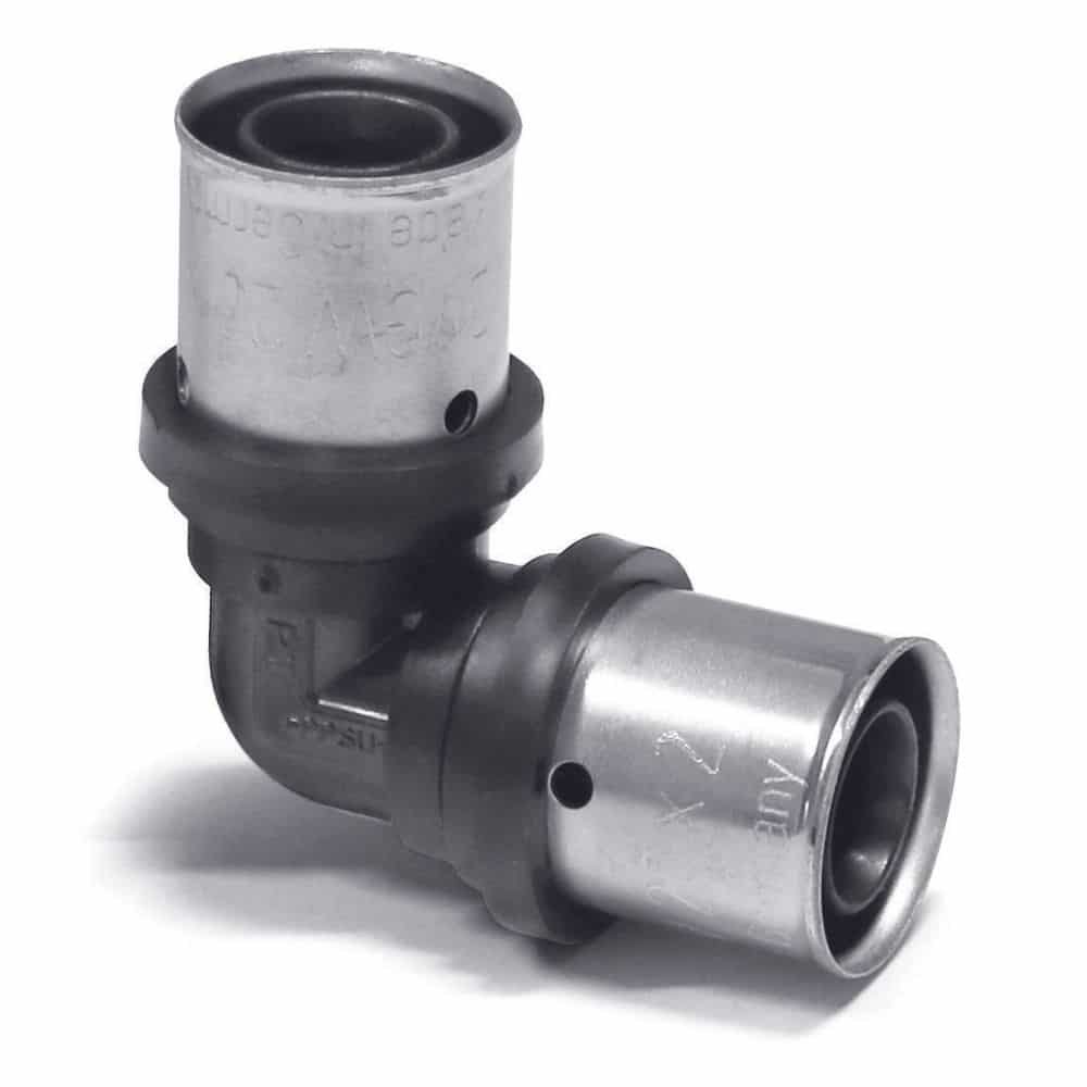 PPSU Pressfitting, Pressfitting Winkel, 90 Grad, Kunststoff