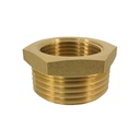 Messing Reduzierstück, Gewindefitting, 3/4" AG x 1/2" IG, Reduzierung
