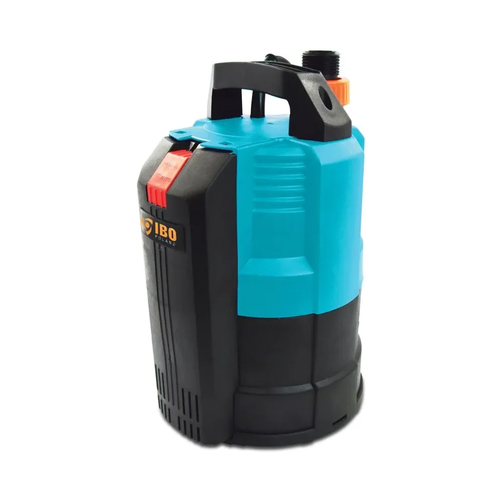 Tauchpumpe, Brunnenpumpe, Unterwasserpumpe 1" x 1 1/4" Außengewinde, 2,4A, 230VAC, Blau IPC 550, Typ IPC Flachsaugend