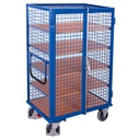 Etagenwagen abschließbar, 5 Böden, Schwerlastwagen, 500 kg Traglast