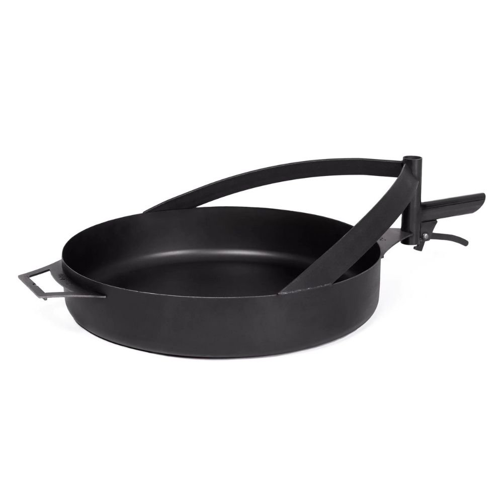 Feuerpfanne 50 cm, Pfanne für Feuerschale, Boni, Naturstahl Grillpfanne