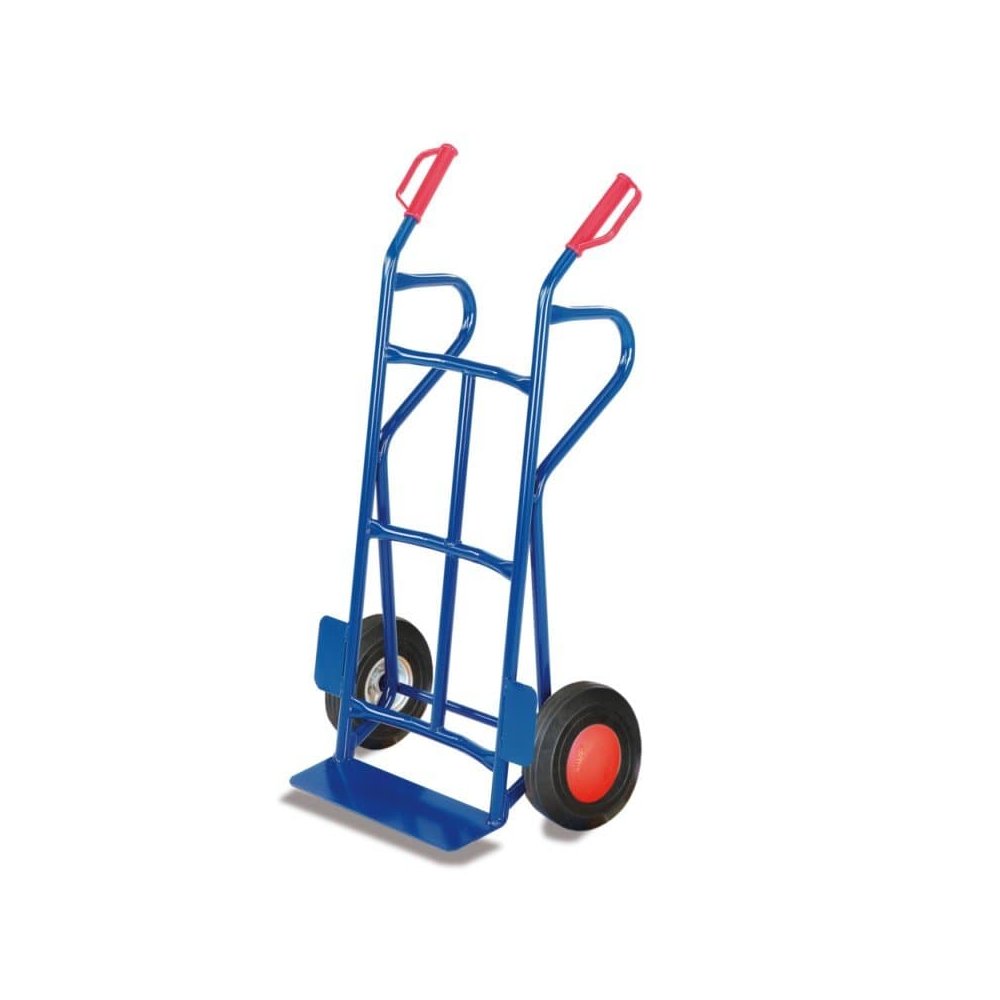 Stahlrohrkarre 250 kg, Schubkarre Vollgummi, Transportkarre