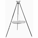 Schwenkgrill, 180cm Dreibein Grill, Edelstahl Grillrost 70cm