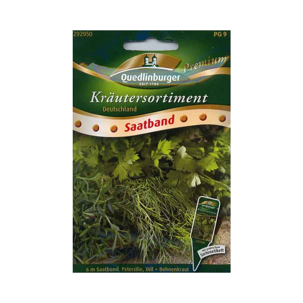 Saatband Kräutersortiment, Deutschland