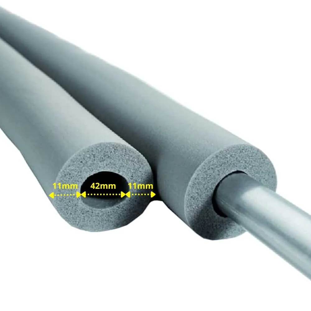 AEROFLEX® SH Pipe Insulation, Pipe Lagging - 2m, Flexible Insulation Material from Closed-Cell Foam Rubber Base, Black - 42 x 10 mm