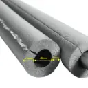 AEROFLEX® SH XT Rohrisolierung, Rohrdämmung - 2 m, selbstklebend, flexibles Isoliermaterial aus geschlossenzelligem Schaumgummi, schwarz - 48 x 10 mm