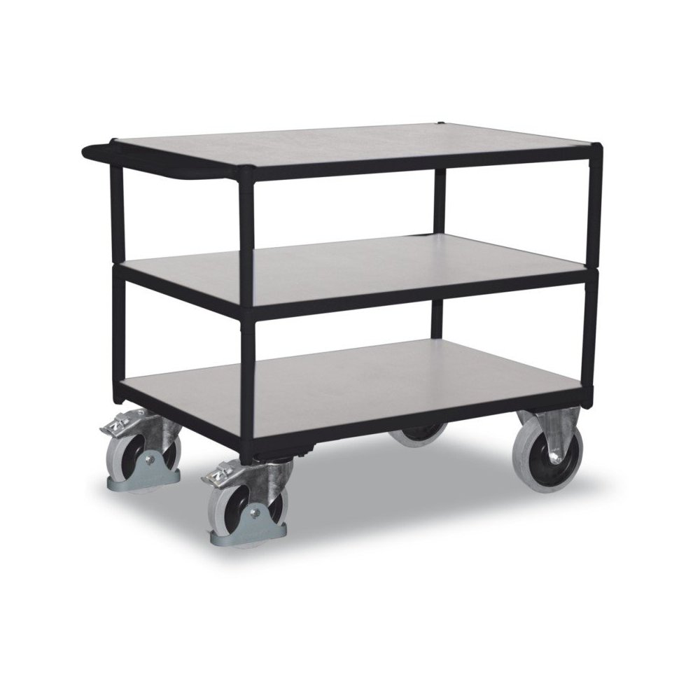 ESD Tischwagen, Schwerlast Werkstattwagen, 400kg Traglast, 3 Ladeflächen