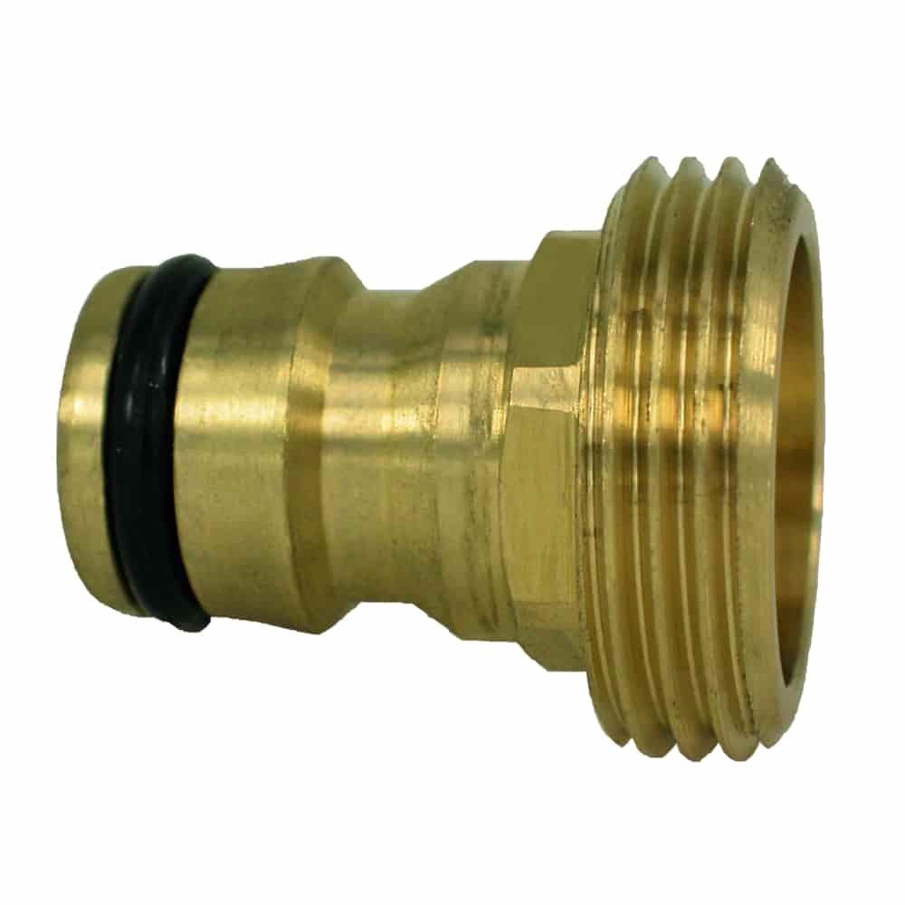 Wasserhahnanschluss 3/4 Zoll, Messing Stecksystem, Hahn Anschluss BONI, Schnellkupplung