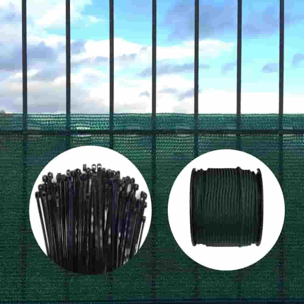 Sichtschutznetz, Windschutznetz, Boni, Garten, 1,5x10m, grün, inkl. Befestigung