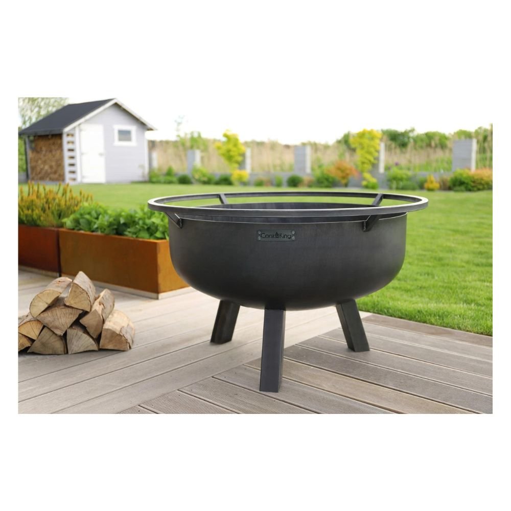 Feuerschale 80 cm, Garten, Stahl, XXL, Boni, Naturstahl